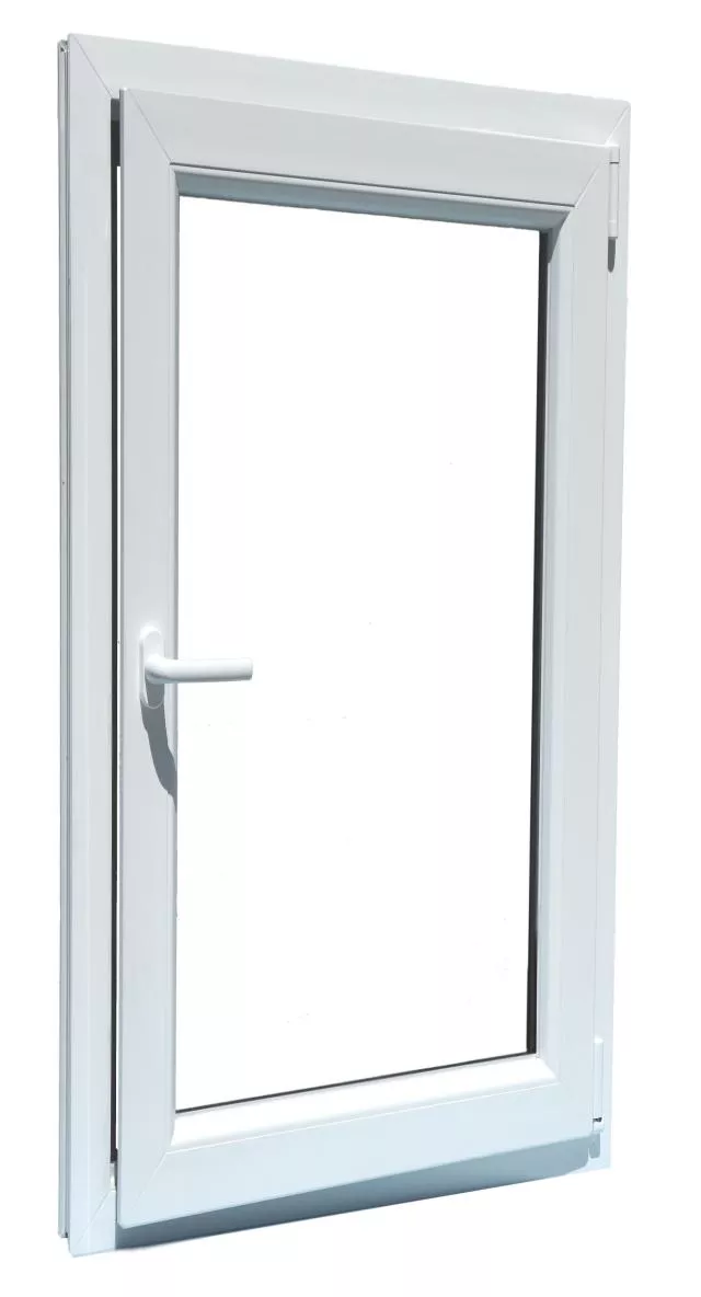 Balkon Tür Einfligelige 95x220cm, Weiss, DK, Rechts